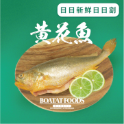 活凍黃花魚 (已去除魚鱗及內臟) (約200-250克) (急凍)